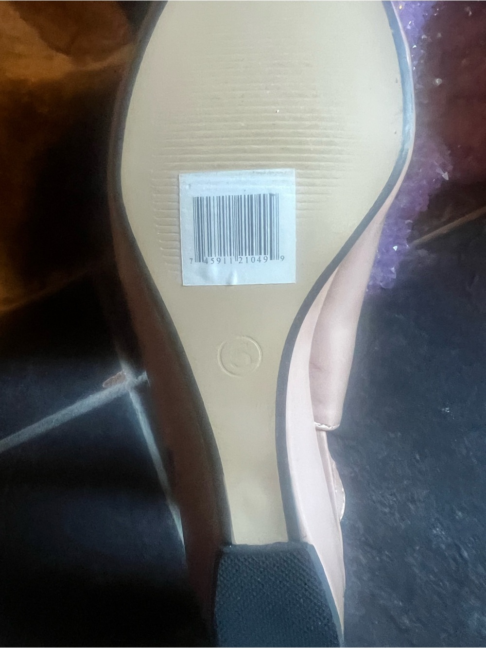 Women’s Peep-Toe Slingback Pumps in Light Pink size 5 - Picture 7 of 7